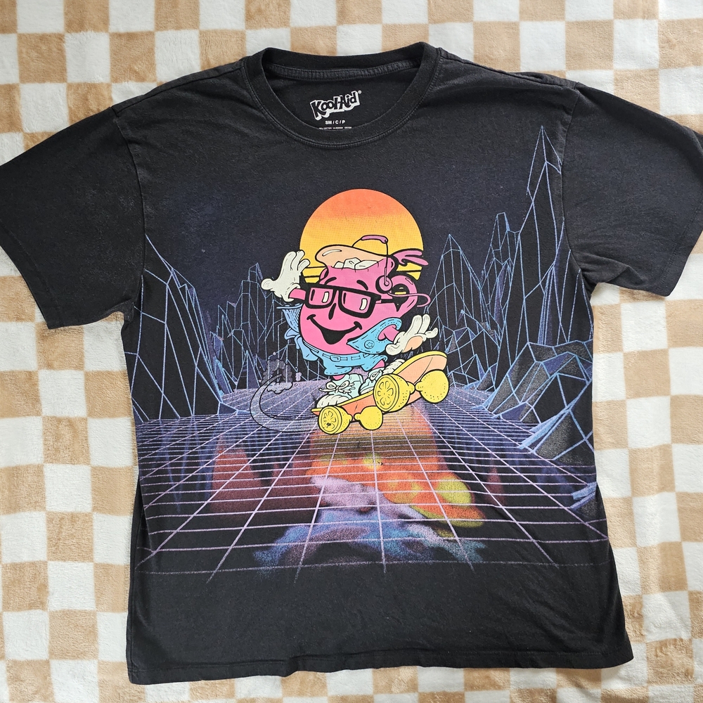 Kool-Aid Black Distressed Graphic Tee